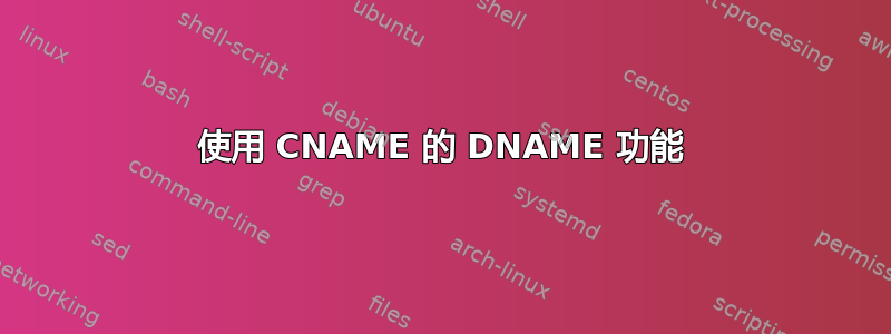 使用 CNAME 的 DNAME 功能