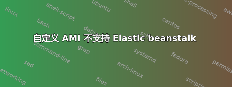 自定义 AMI 不支持 Elastic beanstalk