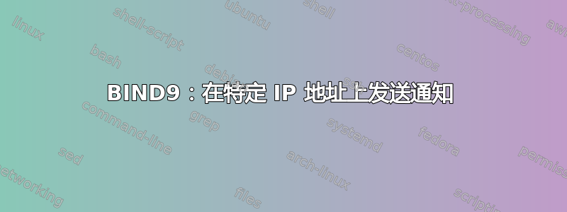 BIND9：在特定 IP 地址上发送通知