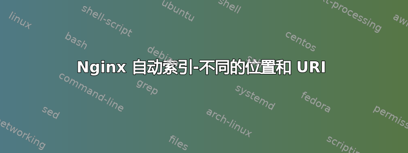 Nginx 自动索引-不同的位置和 URI