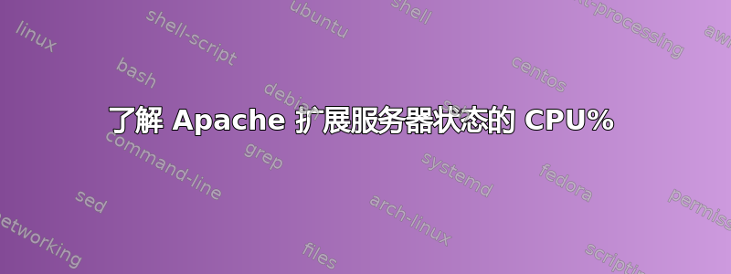 了解 Apache 扩展服务器状态的 CPU%