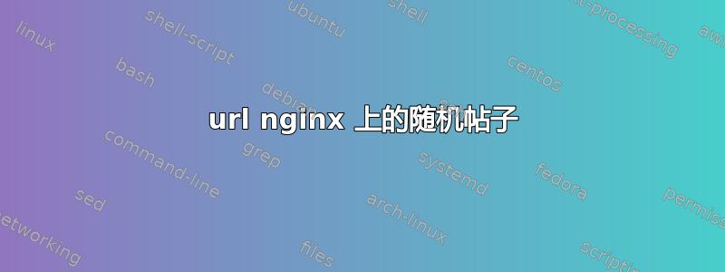 404 url​​ nginx 上的随机帖子