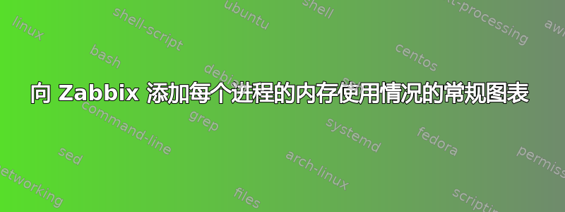 向 Zabbix 添加每个进程的内存使用情况的常规图表