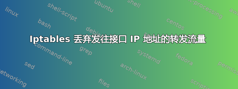 Iptables 丢弃发往接口 IP 地址的转发流量