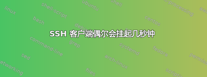 SSH 客户端偶尔会挂起几秒钟