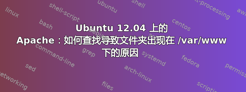 Ubuntu 12.04 上的 Apache：如何查找导致文件夹出现在 /var/www 下的原因 