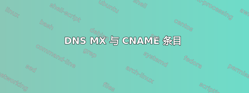 DNS MX 与 CNAME 条目