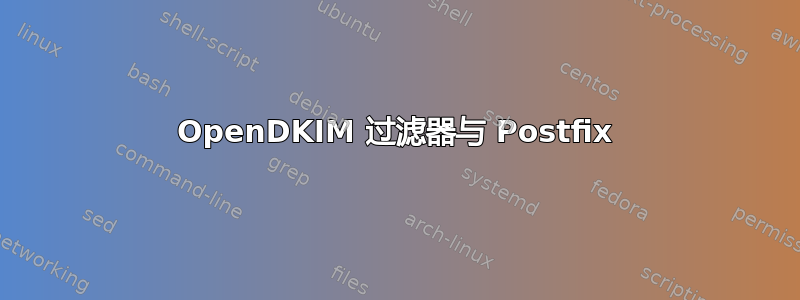 OpenDKIM 过滤器与 Postfix