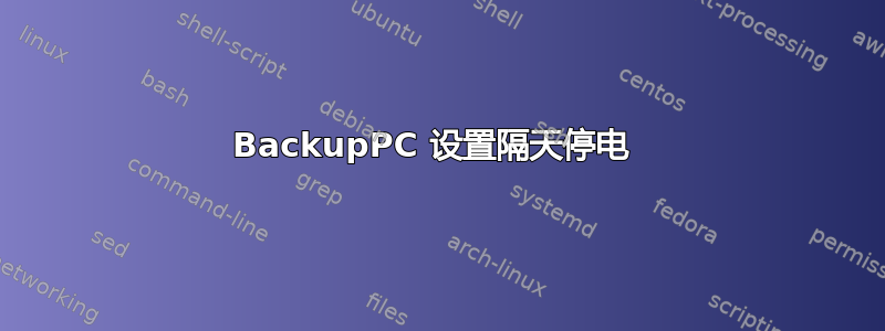 BackupPC 设置隔天停电 