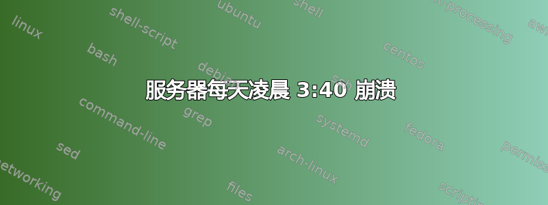 服务器每天凌晨 3:40 崩溃