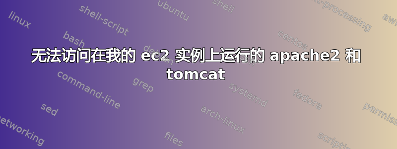 无法访问在我的 ec2 实例上运行的 apache2 和 tomcat