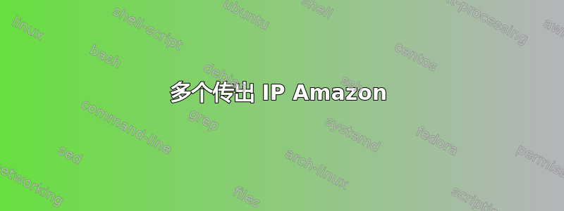 多个传出 IP Amazon