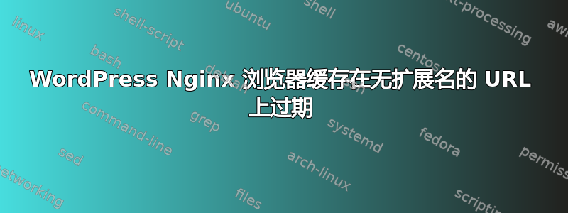 WordPress Nginx 浏览器缓存在无扩展名的 URL 上过期