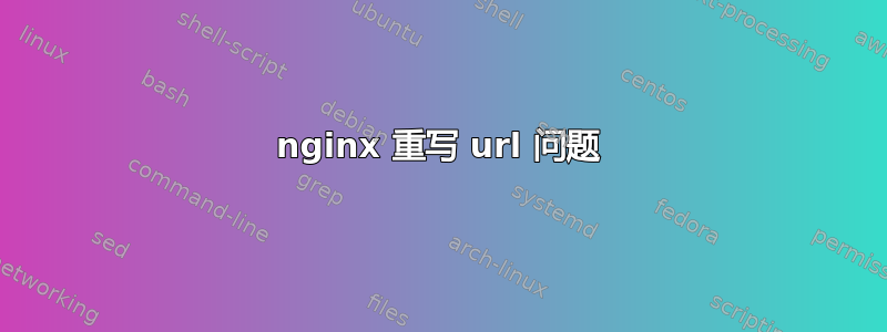 nginx 重写 url 问题