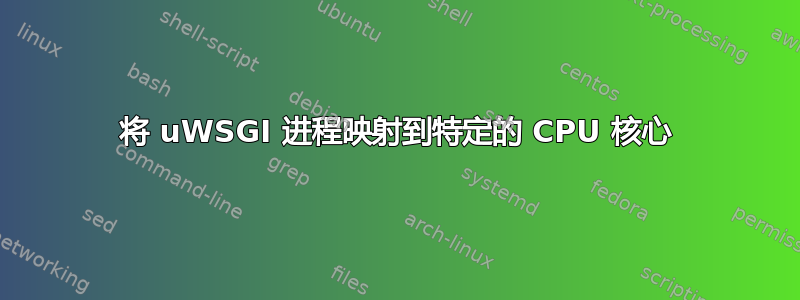 将 uWSGI 进程映射到特定的 CPU 核心