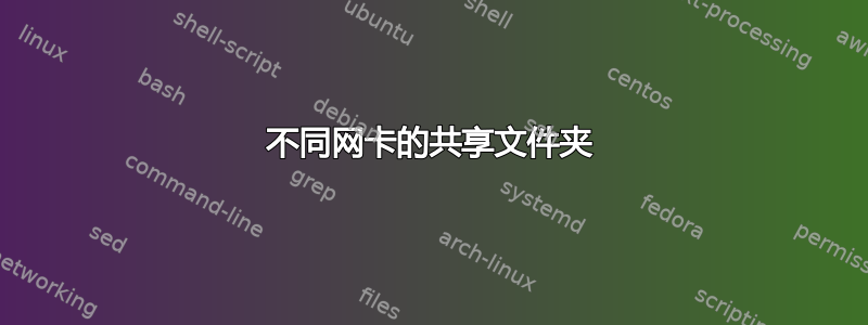 不同网卡的共享文件夹