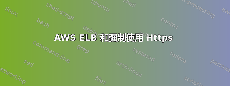 AWS ELB 和强制使用 Https