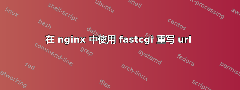 在 nginx 中使用 fastcgi 重写 url