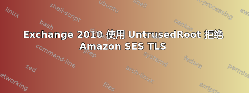 Exchange 2010 使用 UntrusedRoot 拒绝 Amazon SES TLS