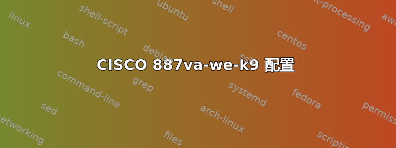 CISCO 887va-we-k9 配置