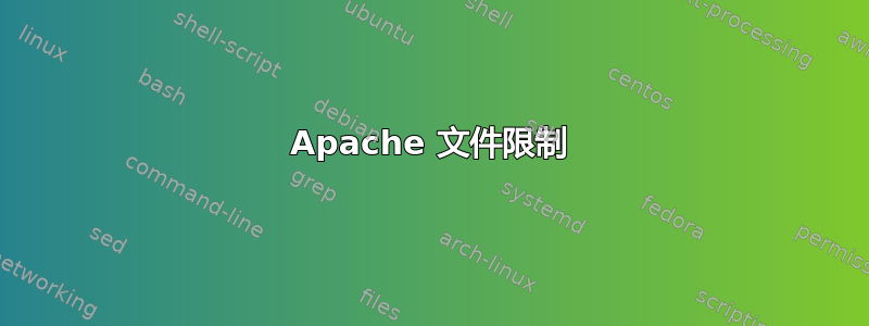 Apache 文件限制