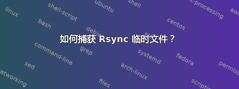 如何捕获 Rsync 临时文件？