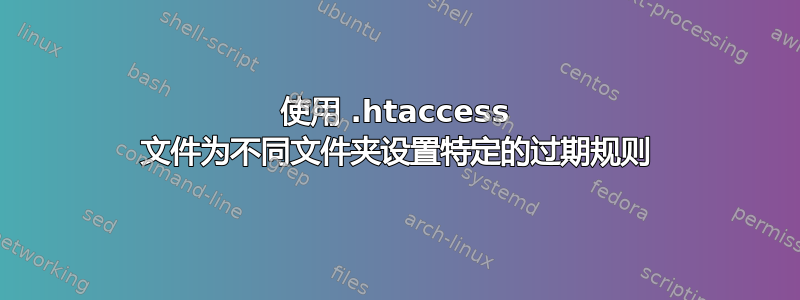 使用 .htaccess 文件为不同文件夹设置特定的过期规则