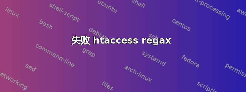 失败 htaccess regax