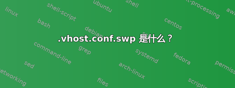 .vhost.conf.swp 是什么？