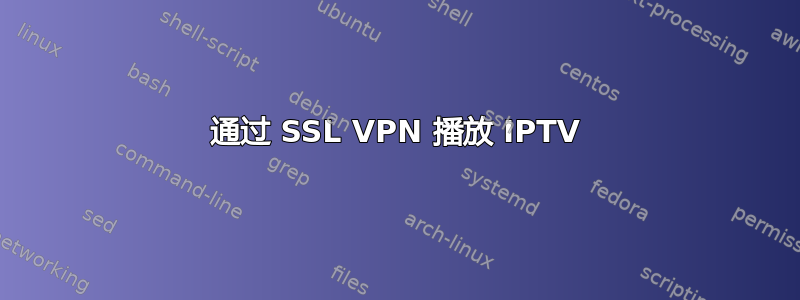 通过 SSL VPN 播放 IPTV