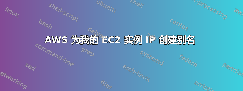 AWS 为我的 EC2 实例 IP 创建别名