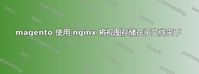 magento 使用 nginx 将视图存储在子文件夹下