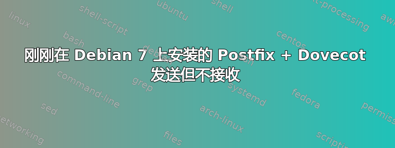 刚刚在 Debian 7 上安装的 Postfix + Dovecot 发送但不接收