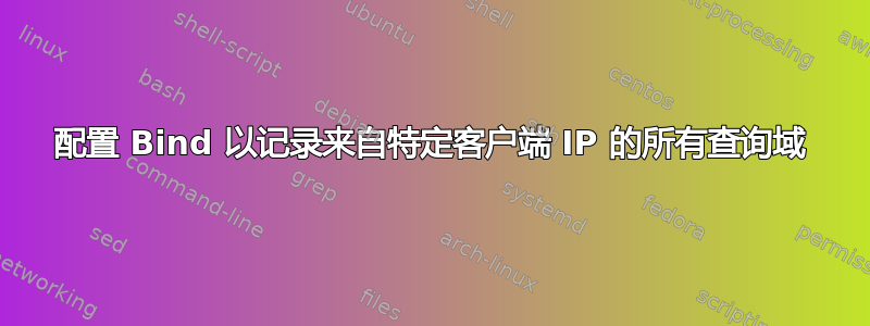 配置 Bind 以记录来自特定客户端 IP 的所有查询域