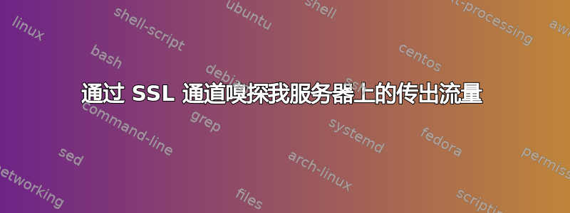 通过 SSL 通道嗅探我服务器上的传出流量