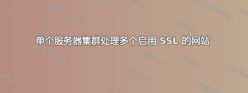 单个服务器集群处理多个启用 SSL 的网站