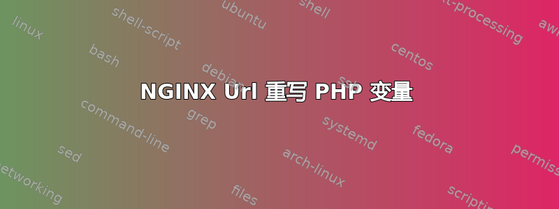 NGINX Url 重写 PHP 变量