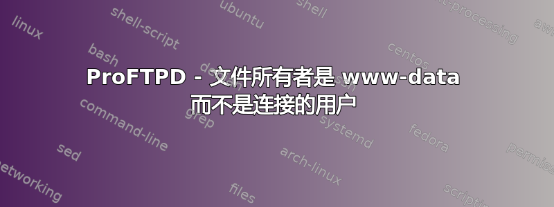 ProFTPD - 文件所有者是 www-data 而不是连接的用户