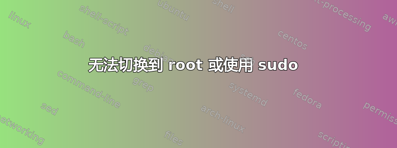 无法切换到 root 或使用 sudo 