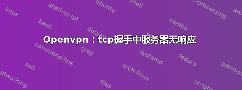 Openvpn：tcp握手中服务器无响应