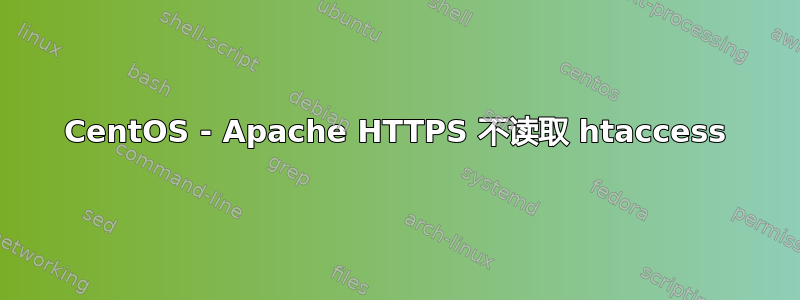 CentOS - Apache HTTPS 不读取 htaccess