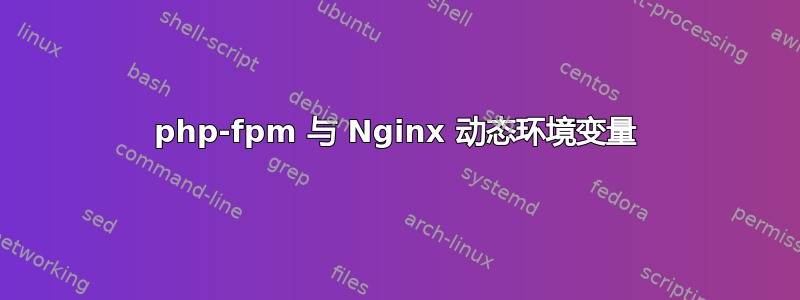 php-fpm 与 Nginx 动态环境变量