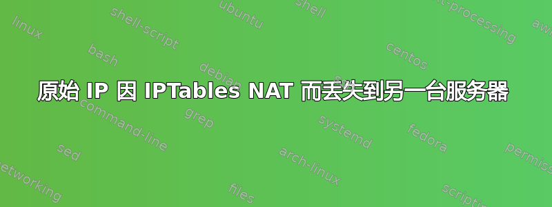 原始 IP 因 IPTables NAT 而丢失到另一台服务器