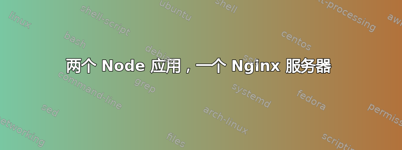 两个 Node 应用，一个 Nginx 服务器