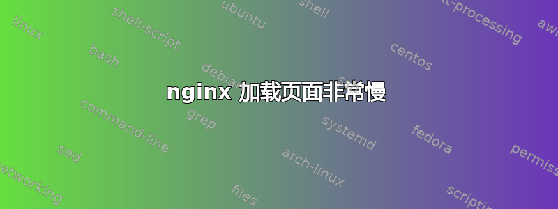 nginx 加载页面非常慢