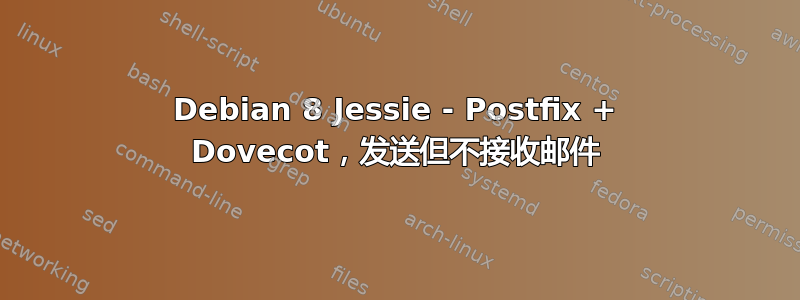 Debian 8 Jessie - Postfix + Dovecot，发送但不接收邮件