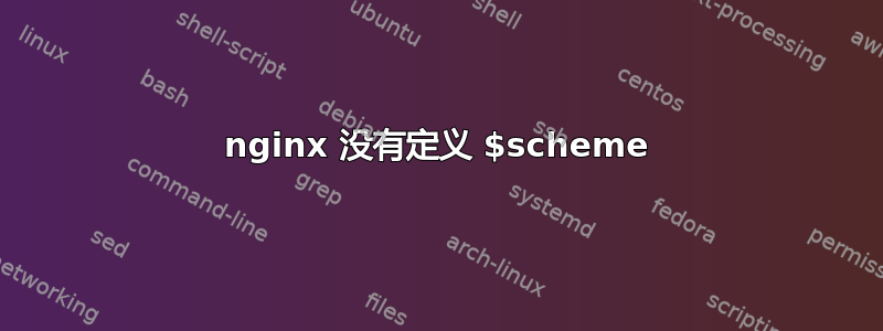 nginx 没有定义 $scheme