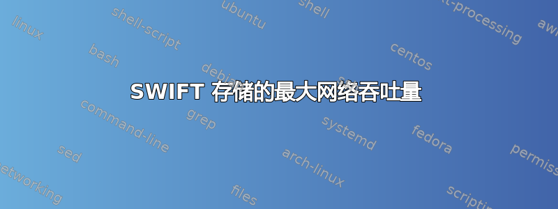 SWIFT 存储的最大网络吞吐量