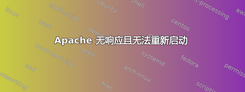 Apache 无响应且无法重新启动