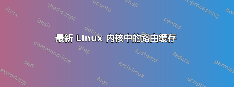 最新 Linux 内核中的路由缓存